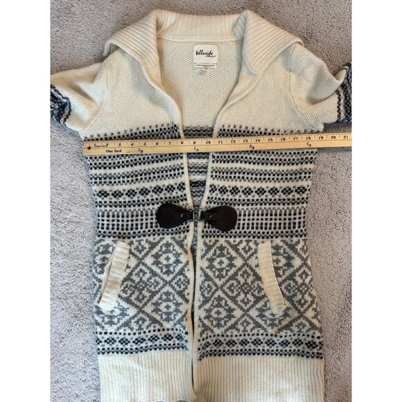 Telluride Clothing Womens Med Lambswool Blend Nordic Cardigan Sweater W/ Buckle - Picture 7 of 14